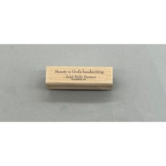 Lot of 4 Stampin up Gods Beauty Wood Rubber Stamps Nature Butterflies Flowers - Picture 7 of 13